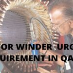 MOTOR WINDER URGENT REQUIREMENT IN QATAR