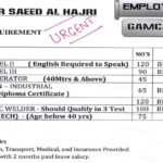 Requirement for Nasser Saeed Al Hajri Bahrain