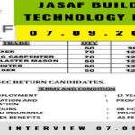 Urgent Requirement for Jasaf Building Technology | Jasaf  building 2022