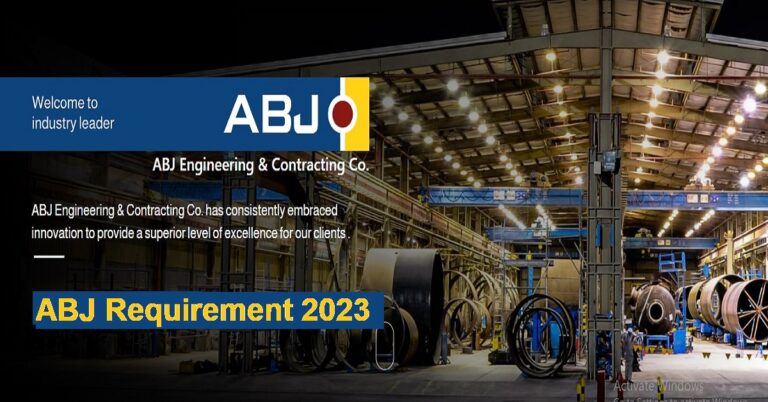 ABJ Engineering & Contracting UAE Urgent Jobs 2023